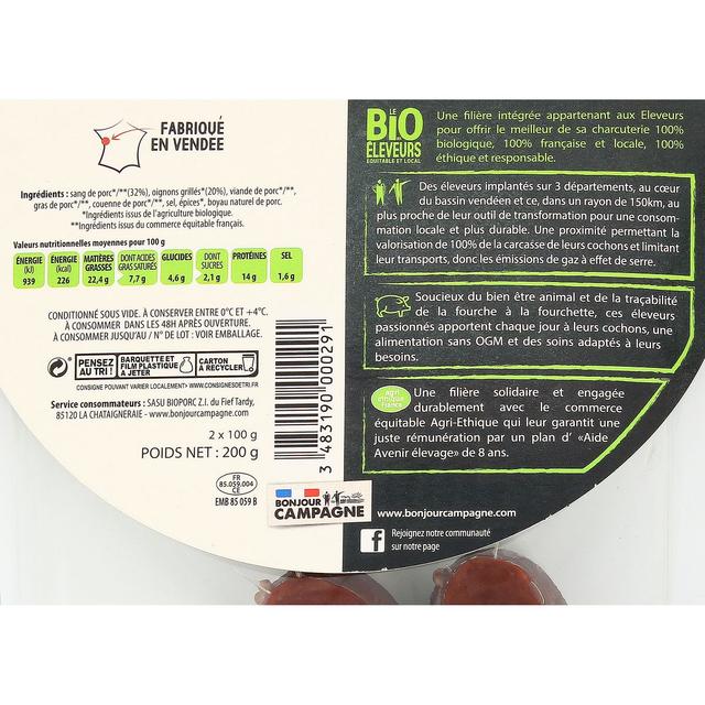 3483190000291 - Bonjour Campagne - Boudin Noir Bio