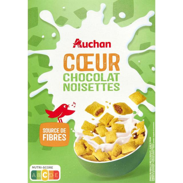 3596710523191 - Auchan - Céréales coeur de chocolat noisettes