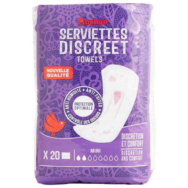 3596710534791 - Auchan - Discreet serviettes mini