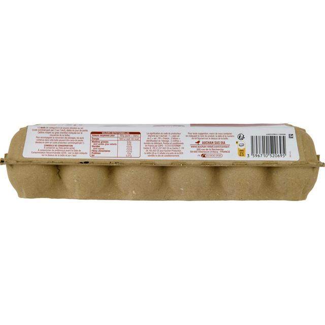 3596710524891 - Auchan - Oeufs de poules élevées au sol