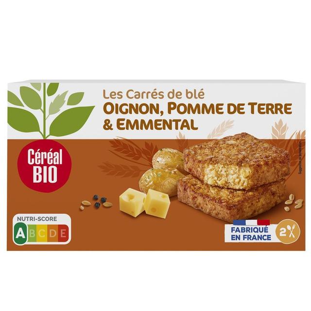 3175681225091 - Céréal Bio - 2 Carrés Végétaux Blé Pommes de Terre Emmental Oignons Bio