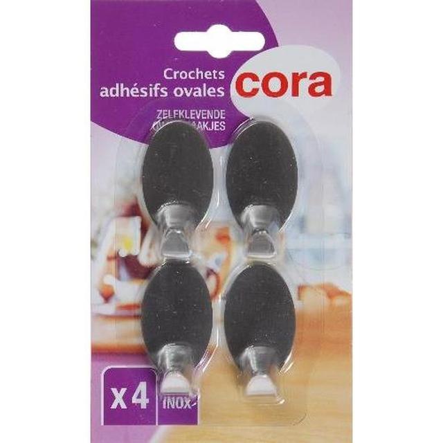 3257982135191 - Cora - Crochets adhésifs inox