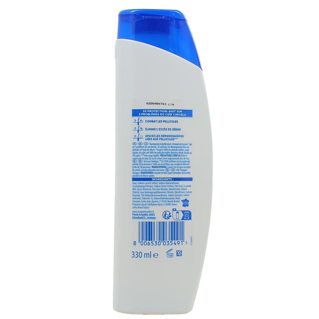 8006530035491 - Head & Shoulders - Shampoing Antipelliculaire Pomme Fraîcheur
