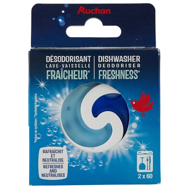 3596710525591 - Auchan - Désodorisant lave-vaisselle fraicheur