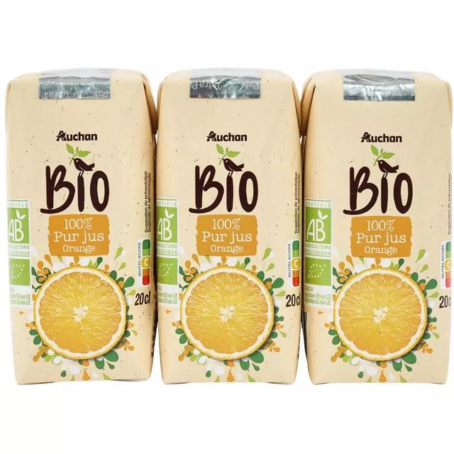 3596710366491 - Auchan BIO - Pur jus d'orange bio