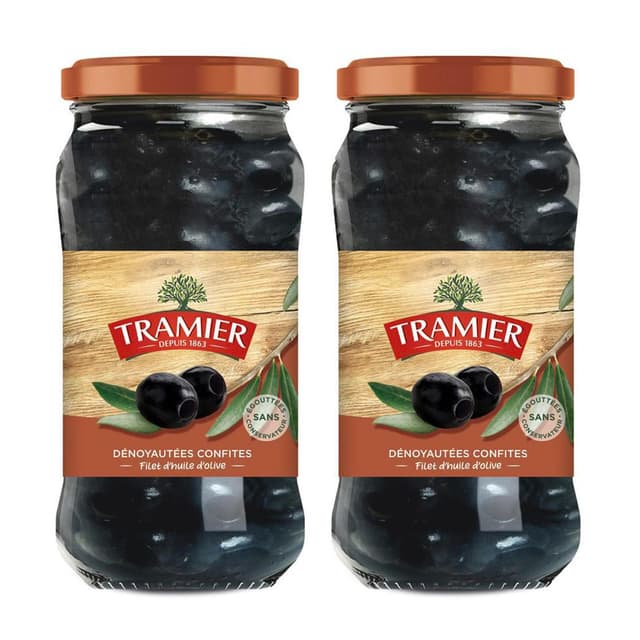 2050000400292 - Tramier - Olives noires confites dénoyautées et un filet d'huile d'olive