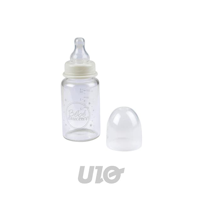 3574380620792 - BEBE DOUCEUR - Biberon pour Bébé Col Étroit 110ml Transparent
