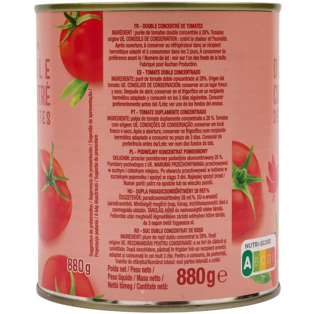 3596710491292 - Auchan - Double concentré de tomates