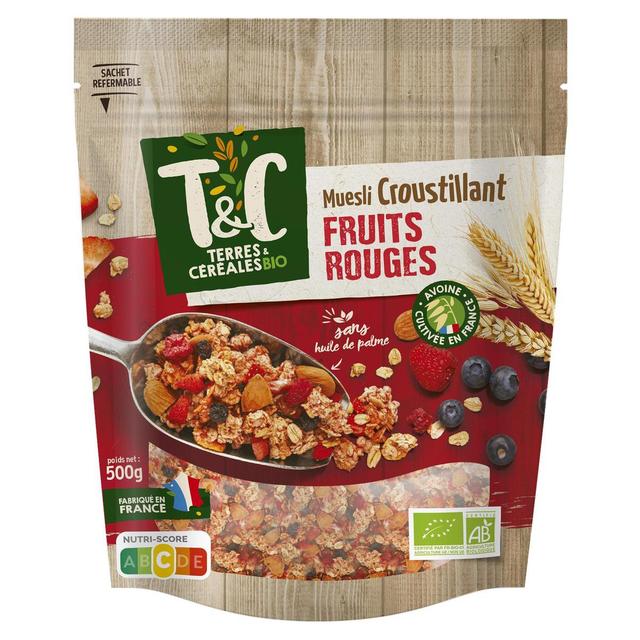 3421557501692 - Terres et Céréales Bio - Muesli Croustillant aux Fruits Rouges Bio