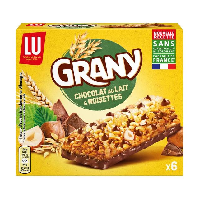 3017760791892 - Grany - Barres Céréales Chocolat au Lait et Noisettes