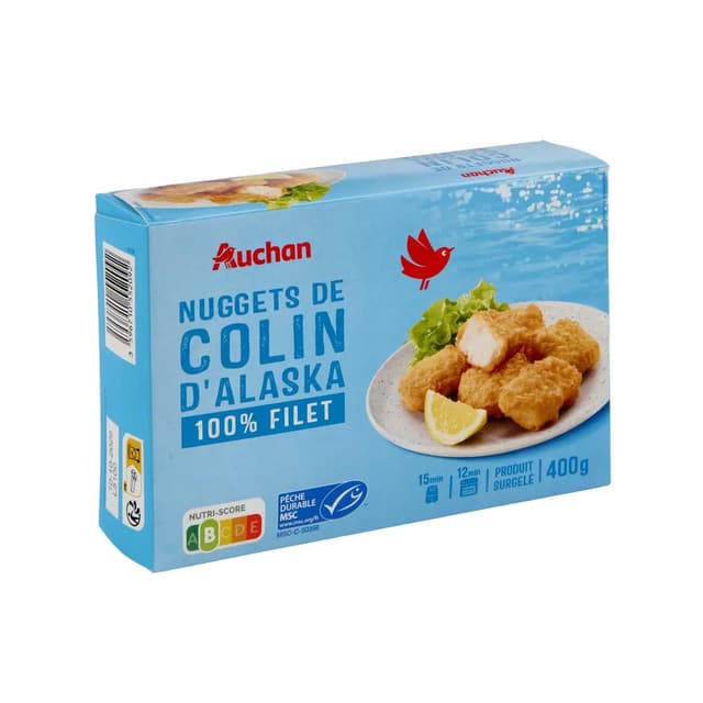 3596710552092 - Auchan - Nuggets de colin d'Alaska 100% filet