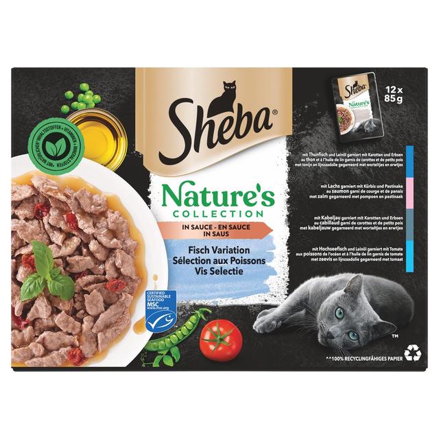 4770608263492 - Sheba - Sachet en Sauce aux Poissons MSC 4 variétés Nature's Collection pour Chat