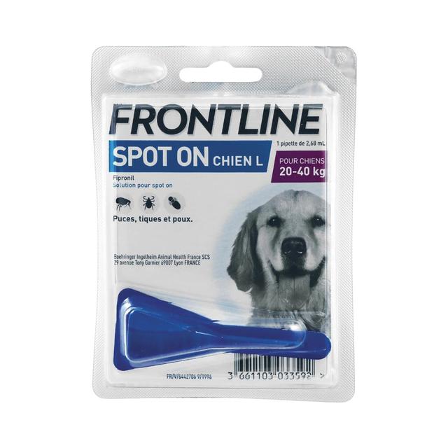 3661103033592 - Frontline - Pipette anti-tiques et anti-puces Spot On taille L pour chien moyen