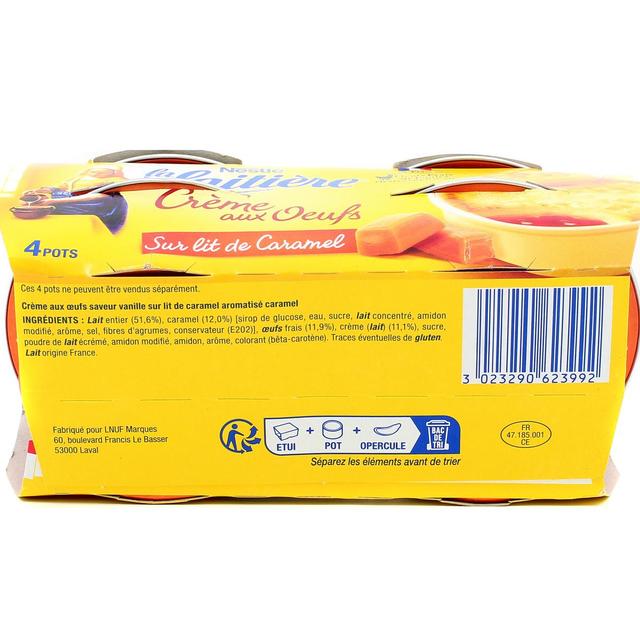 3023290623992 - La laitière - Crème aux œufs sur lit de caramel