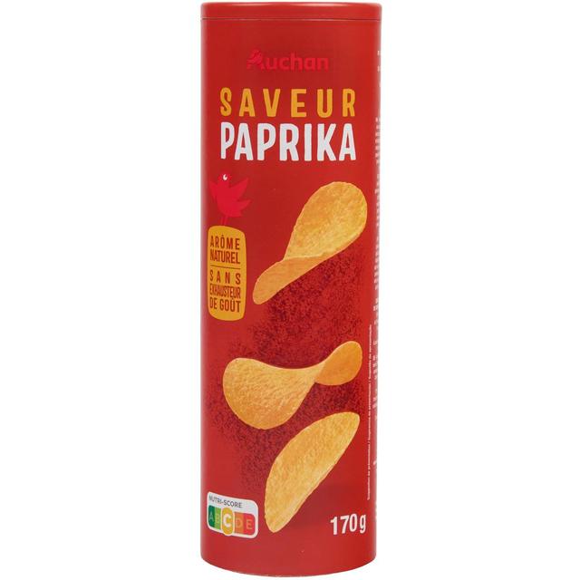 3596710324392 - Auchan - Chips tuiles saveur paprika