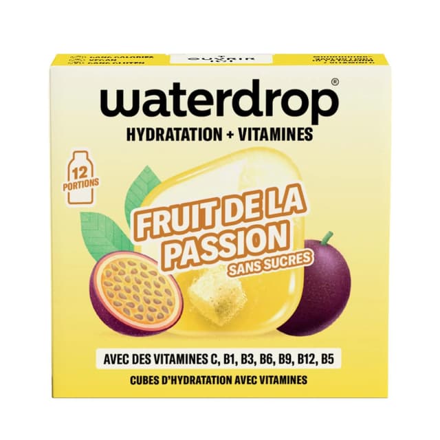 9120125314392 - Waterdrop - Cubes d'hydratation saveur passion - 12 cubes