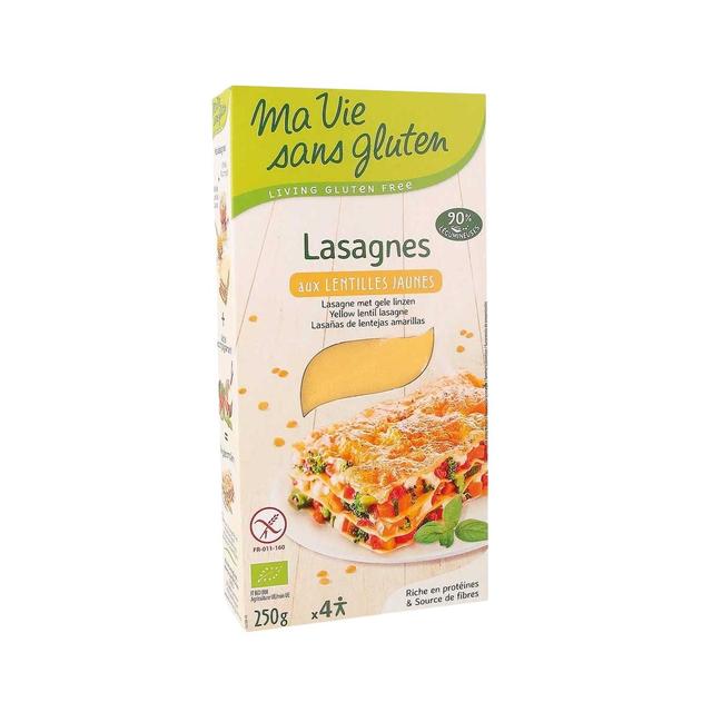 3380380084492 - Ma Vie Sans Gluten - Lasagne aux lentilles jaunes bio sans gluten