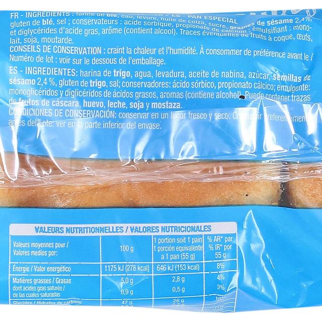 3596710434992 - Auchan - Pain Burger Classique