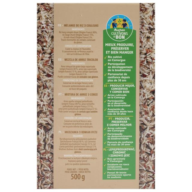 3596710527892 - Auchan - Riz 3 couleurs cultivé en France
