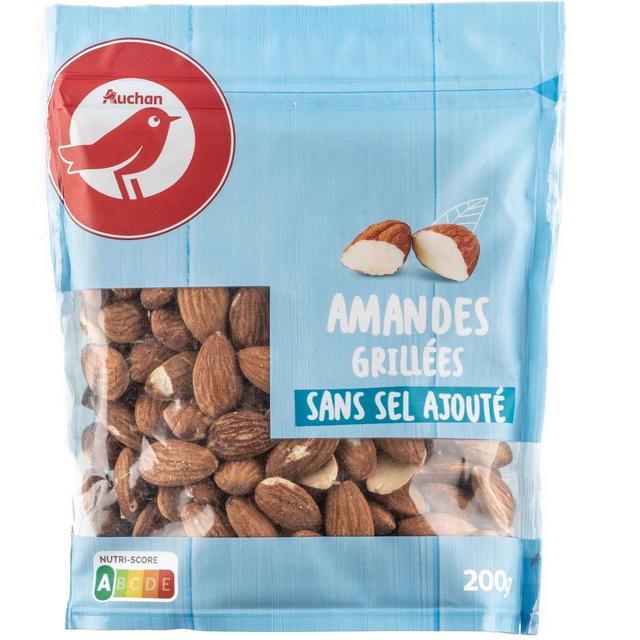 8435177058592 - Auchan - Amandes Grillées Sans Sel Ajouté