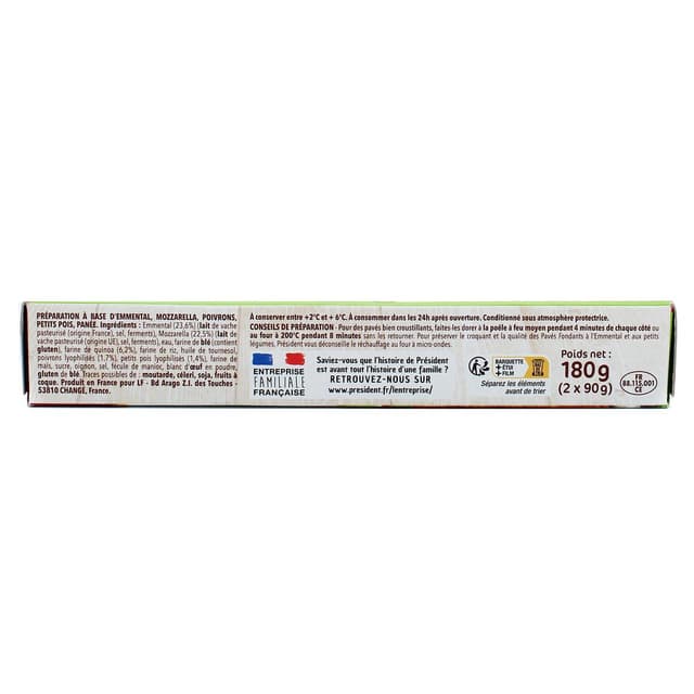 3228021220093 - Président - Pavés Emmental Légumes