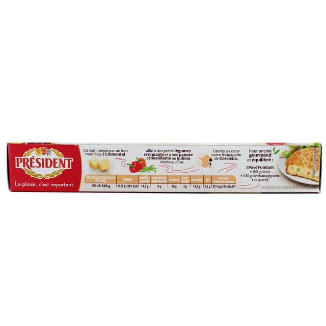 3228021220093 - Président - Pavés Emmental Légumes