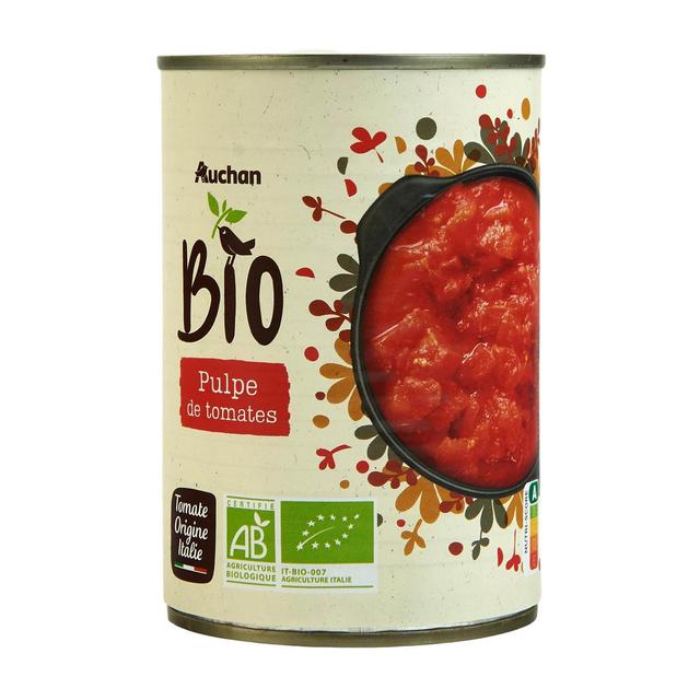 3596710490363 - Auchan BIO - Pulpe de tomates Bio