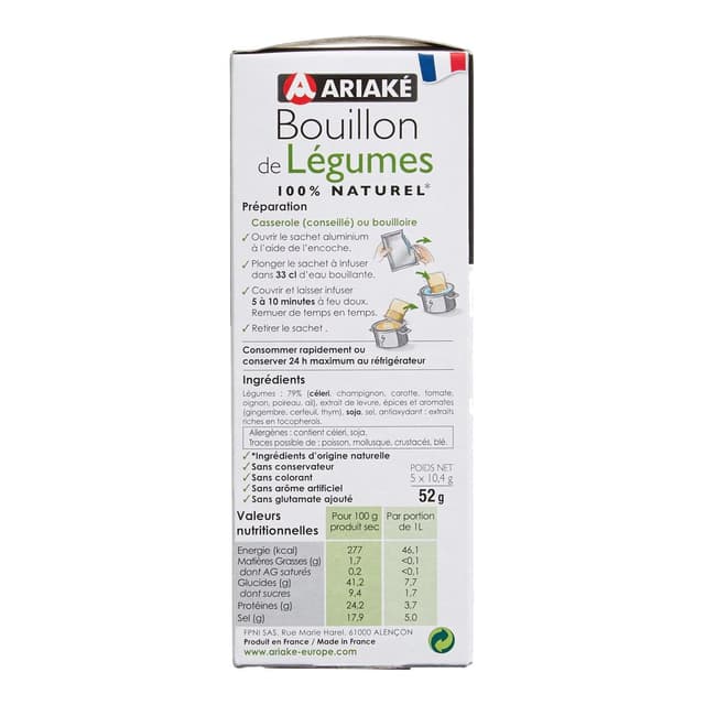 3760169640093 - Ariaké - Bouillon de Légumes - Joël Robuchon