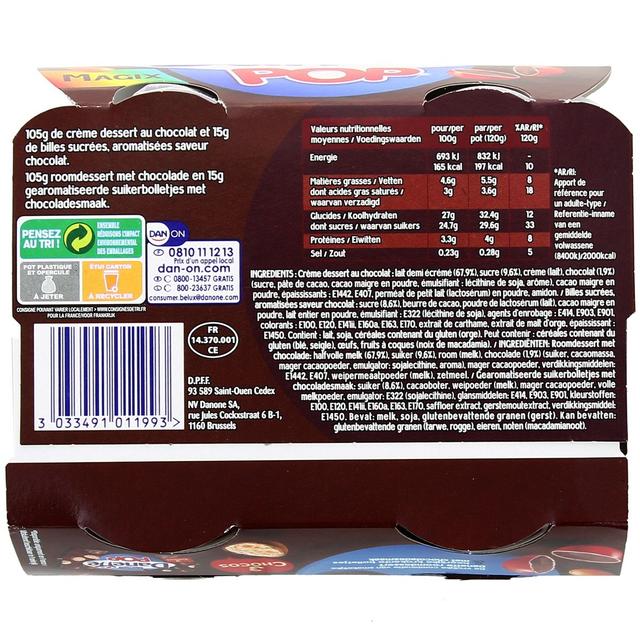 3033491011993 - Danette - Crème dessert chocolat billes chocolat