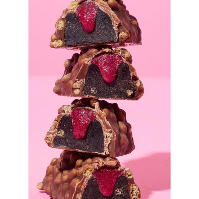 4255582813593 - Koro - Barre protéinée Deluxe vegan framboise - chocolat