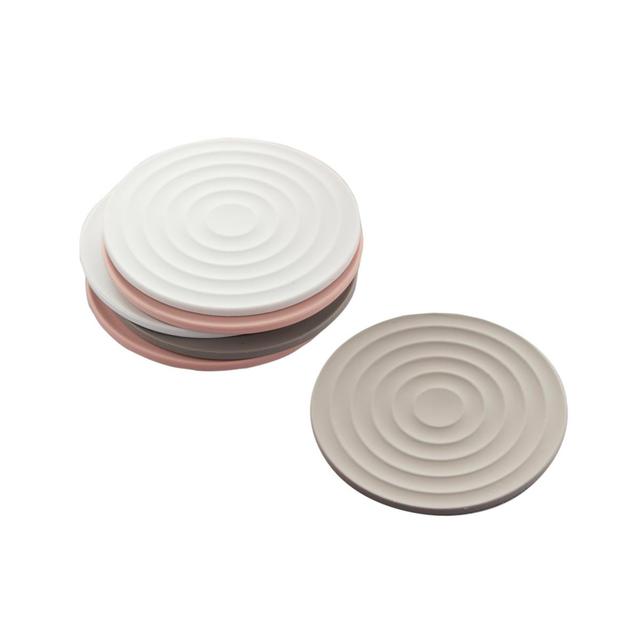 5404035703793 - Point virgule - Set de 6 sous-verres en silicone 3 couleurs ø 10cm