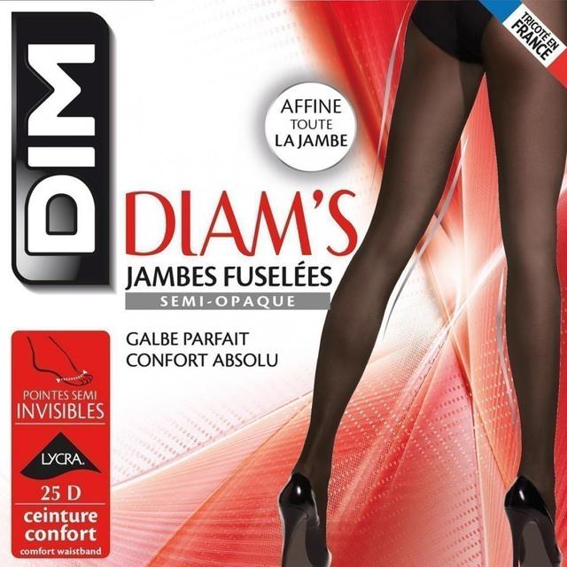 3040526535393 - Dim - Collant noir Jambes fuselées 25D