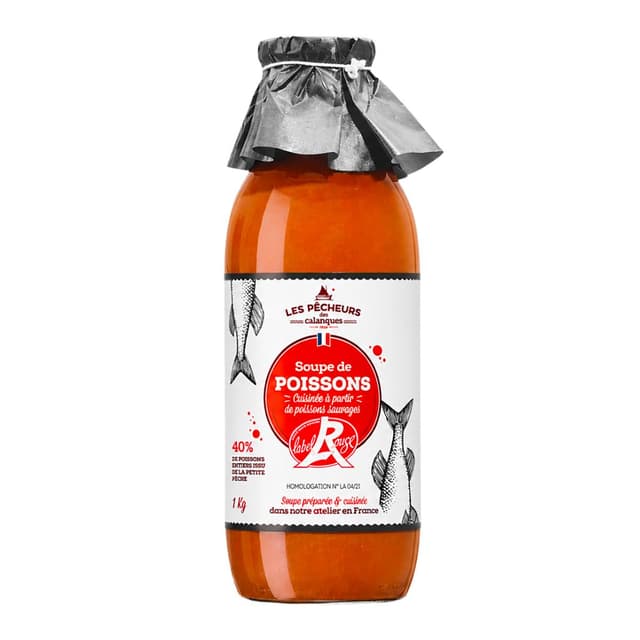 3183811015993 - Les Pêcheurs des Calanques - Soupe de Poissons Label Rouge en bouteille