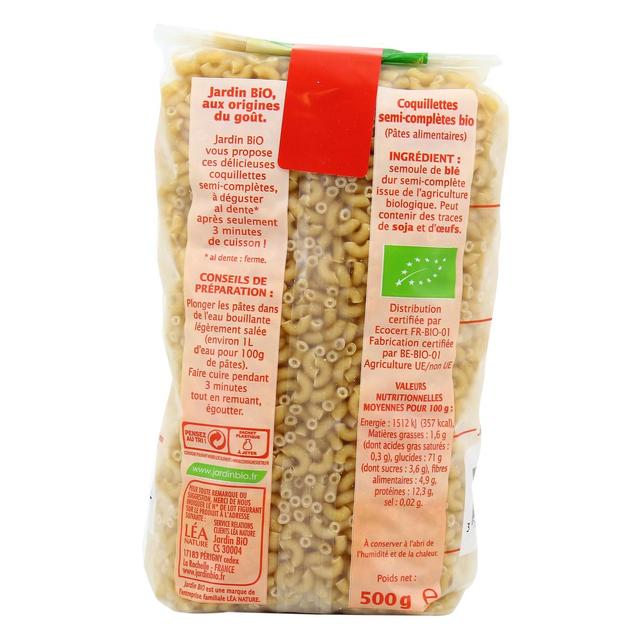 3760020509293 - Jardin Bio Etic - Pâtes Coquillettes Semi Complètes Cuisson Express Bio
