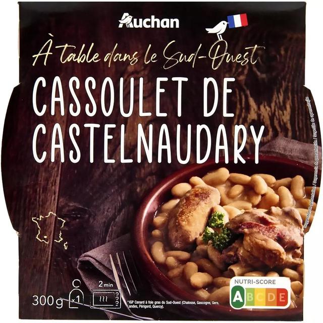 3596710429493 - Auchan Terroir - Cassoulet de Castelnaudary au confit de canard du Sud-Ouest micro-ondes