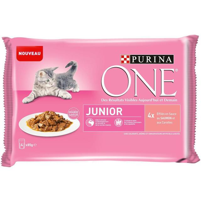 7613036239493 - Purina - One - Sachets en sauce Effilés Saumon pour chaton