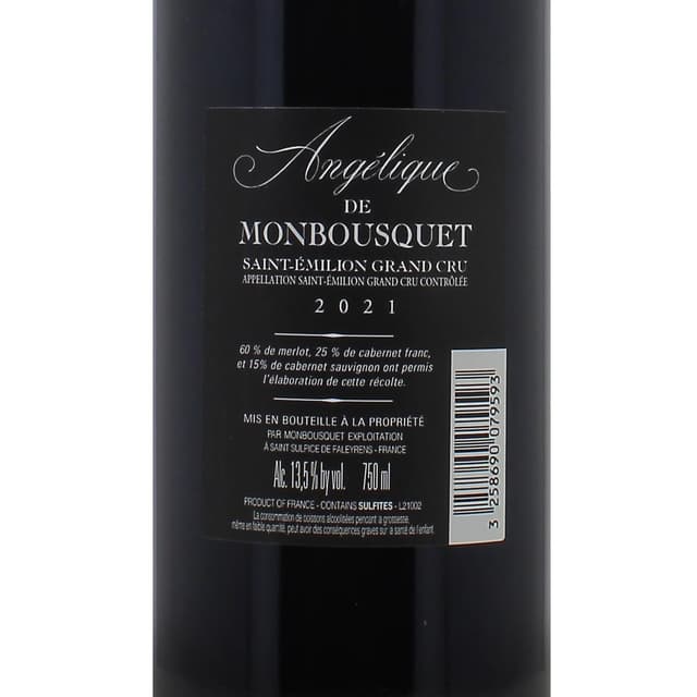 3258690079593 - Saint Emilion Grand Cru AOC - Angélique de Monbousquet