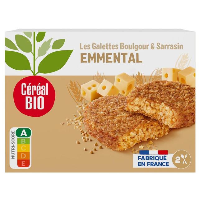 3259011799893 - Céréal Bio - 2 Galettes Végétales Sarrasin Boulghour Emmental Bio