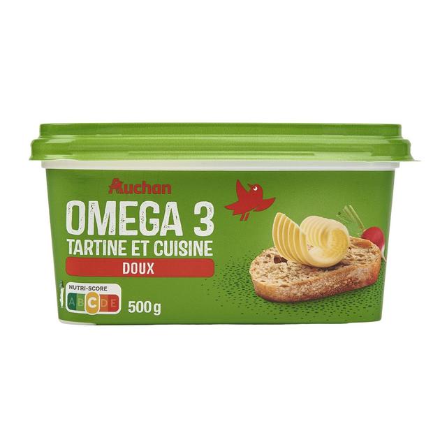 3596710481194 - Auchan - Margarine doux oméga 3 pour tartine et cuisson