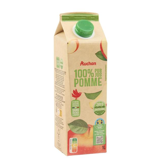 3596710541294 - Auchan - Pur jus de pomme sans sucres ajoutés