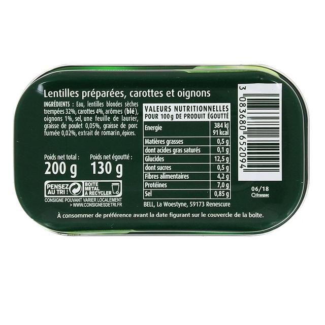 3083680652094 - Cassegrain - Lentilles préparées tendres et fondantes