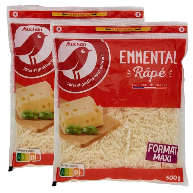 2050000422294 - Auchan - Emmental râpé français