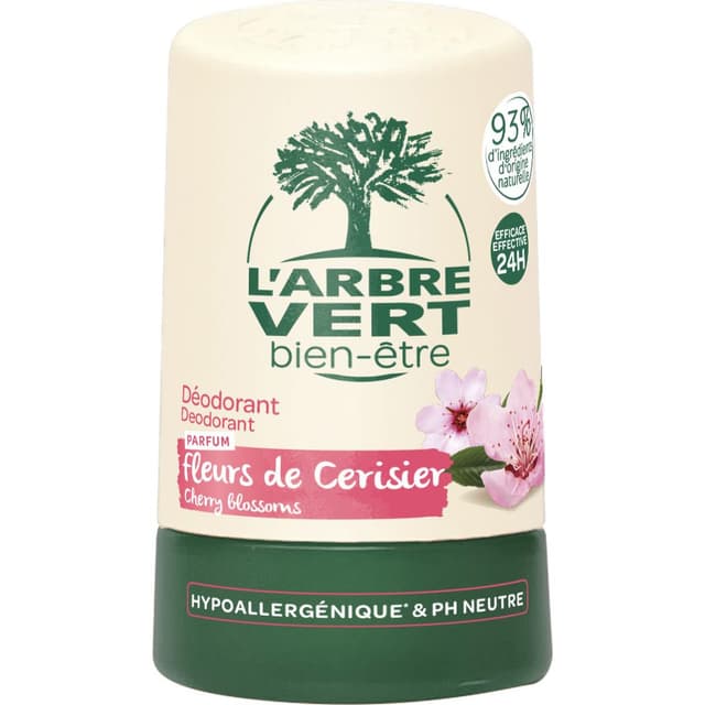 3450601032394 - L'Arbre Vert Bien-Etre - Déodorant bille à la fleurs de cerisier