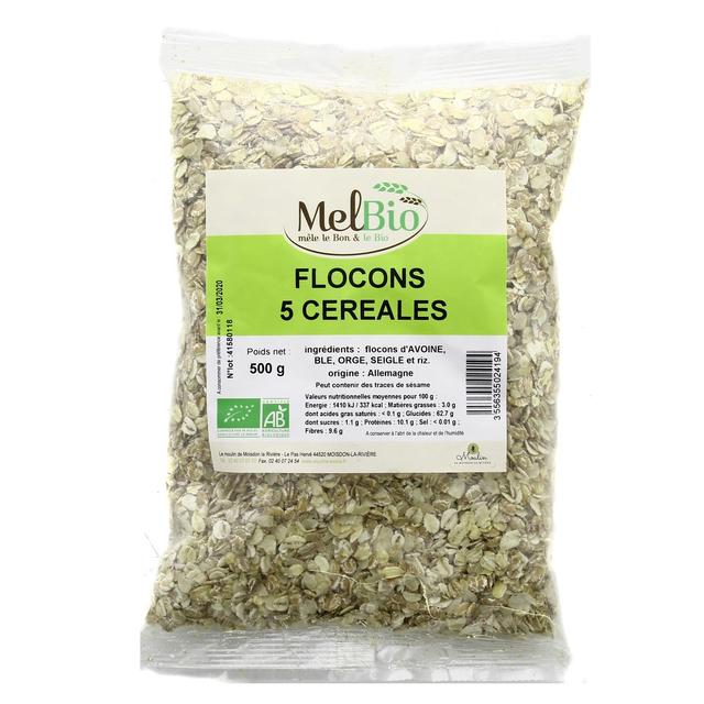 3556355024194 - Melbio - Flocons 5 Céréales