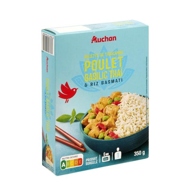 3596710544394 - Auchan - Poulet basilic thai et riz