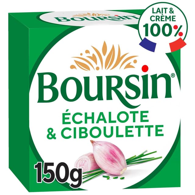 3073781074994 - Boursin - Fromage à tartiner Echalote & Ciboulette