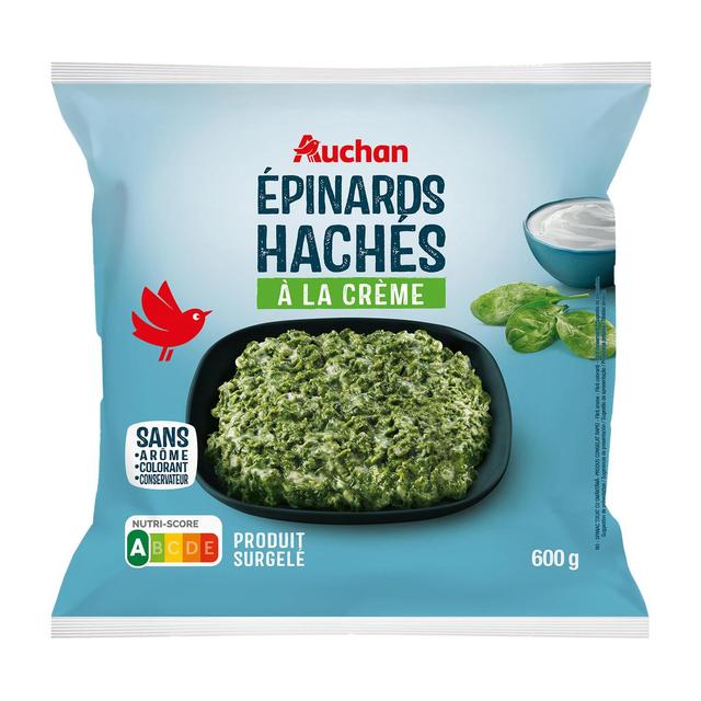 3596710446070 - Auchan - Epinards hachés à la crème