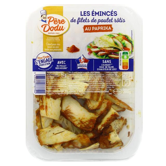 3435660737794 - Père Dodu - Emincé de Filet de Poulet cuit paprika