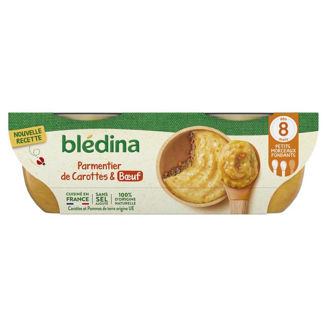 3041092009394 - Blédina - Parmentier de Carottes et Boeuf Bol Bébé Dès 8 mois