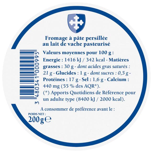3480341000995 - Bresse Bleu - Fromage à pâte persillé